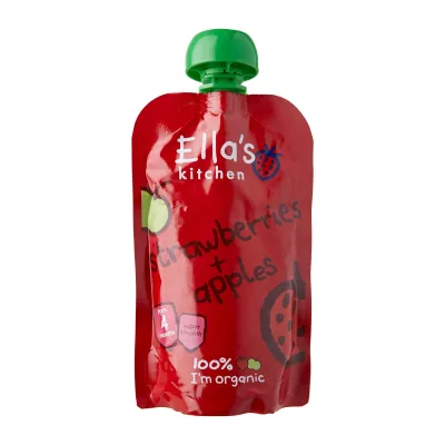 Ellas Kitchen Organic Strawberries and Apples 6+ Months Baby Food