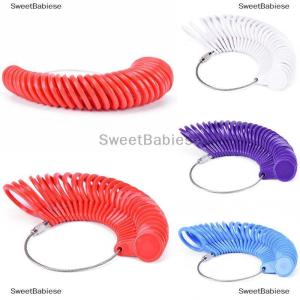 [COD] SweetBabiese Đo ngón tay sizer vòng đo tất cả các kích cỡ uk A-Z chúng tôi kích thước 0-13 nhựa đóng dấu