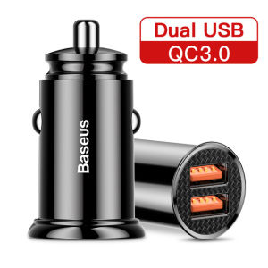Baseus Car Charger 30W Quick Charge PD3.0 QC4.0 QC3.0 FCP SCP AFC 5A USB Type C Fast Charging Car Phone Charger for iPhone 13 12 11 Huawei Xiaomi