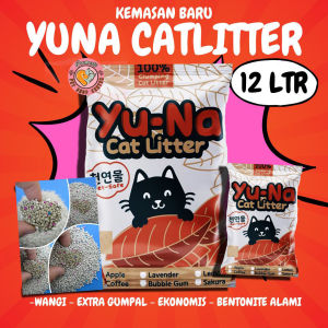 PROMO 12 LITER PASIR KUCING GUMPAL WANGI YUNA CAT LITTER PREMIUM PASIR WANGI