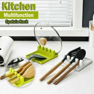 Shop2you Heat Resistant Kitchen Ladle Spoon Rest Holder Utensil Storage Racks Tool Organizer Spatula Holder j