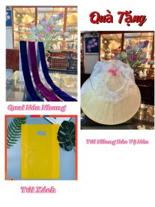 Nón Ngựa Phú Gia- Thêu Rồng N2- NÓN ĐƯỢC LÀM NGHỆ NHÂN QUỐC GIA- Quà: Quai đeo túi bảo vệ nón túi xách.