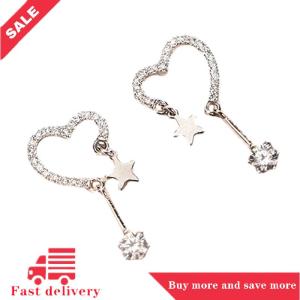 [COD] 1 Cặp Châu Âu Và Mỹ Thời Trang Trái Tim Sao Bông Tai Cho Phụ Nữ Cá Tính Tinh Tế Tua Bên Bông Tai Đồ Trang Sức Quà Tặng