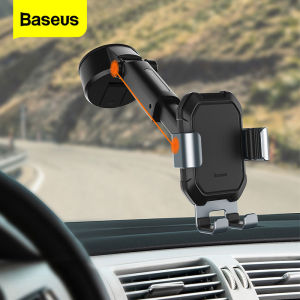 Baseus Gravity Car Phone Holder + Suction Cup Suit 4.7-6.5 inchs Adjustable Universal Mount Holder for Phone12 11 Pro Huawei Vivo Oppo Samsung