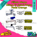 SELANG AIR SERAT BENANG TRANSPARAN 1/2 5/8 3/4 INCH - 5/10 METER / LENTUR ANTI PATAH/COD. 