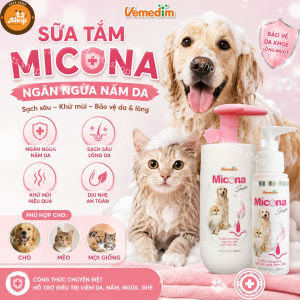 sữa tắm Micona Shampoo phòng nấm da viêm da cho chó mèo - T3 PETS SHOP