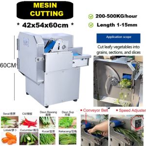 VEGETABLE CUTTING MACHINE STAINLESS STEEL/MESIN POTONG SAYUR/不锈钢碎菜切菜切丁机/CHOPPER CUTTER DICE SHRED SLICE HALUS NIPIS DADU