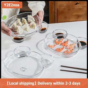 【Local shipping】 Sáng Tạo gấu hình gia vị tấm Seashell hình dạng bánh bao Bát phục vụ Khay Ngâm nước sốt salad trái cây Tấm Nhà Bếp Bộ đồ ăn