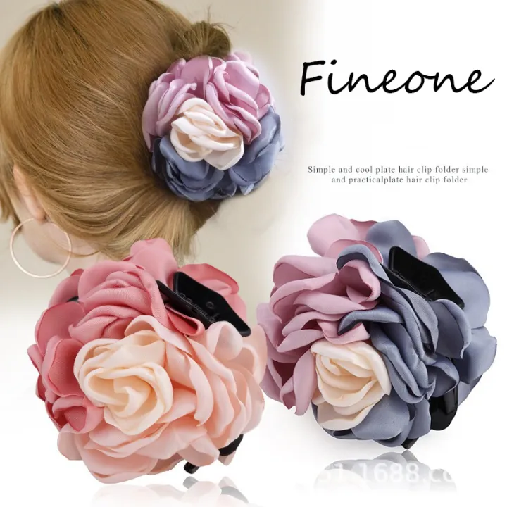 NEW Headdress hair clip hair chuck hair device rose flower clip