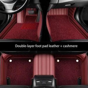 kkmf For Xiaomi SU7 MS11 2024~2026 2025 LHD RHD Car Leather Floor Mats Scratch Resistant Carpets Pad Interior Protection Accessories Q9Z6P