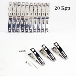 [HCM]Set 10 Kẹp Lõi Kim Loại Treo Quần Áo Nhiều Màu- Kẹp Đa Năng-Hesede