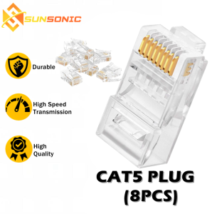 CAT5 Gold Plated RJ45 Net Network Cables Modular Plug Connector 8P8C