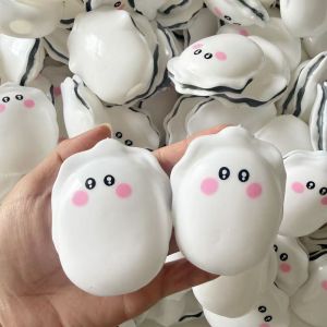 GOOD STUFF Cracking Sound Crispy Oyster Squishy Shapable Hand Relax Blocks Filled Squishy Boys Girls Pinch Crunchy Squeeze Kids Adults