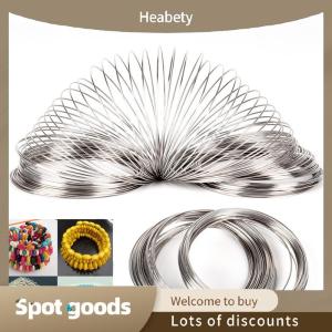 Heabety Fashion 100PCS Set Loops Stainless Steel Memory Wire Bracelet Bangle Jewelry Crafts Making