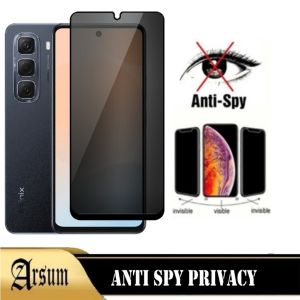 PROMO Tempered Glass Layar Privacy INFINIX HOT 50 PRO Anti Gores Kaca Spy 9D Full