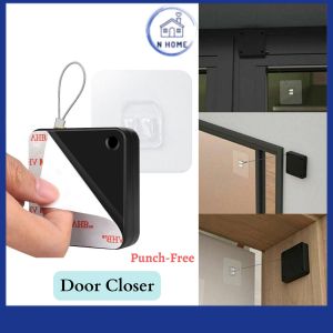 NHOME Punch-Free Automatic Door Closers For Drawers Rawstring Door Closer Bracket