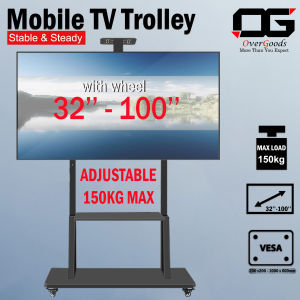 TV stand TV monitor stand Bracket TV Trolley Stand Portable support 32" To 100 movable adjustable height