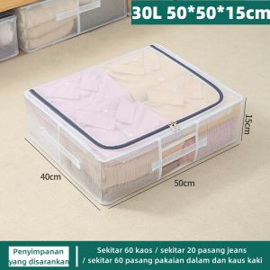 di bawah tempat tidur container box Lipat kotak frame baja penyimpanan Double Zipper storage box