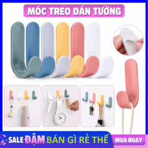 Combo 10 Móc Dán Tường Chữ J Treo Quần Áo Đồ Dùng Cá Nhân Tiện Lợi - Móc Treo Đồ Đa Năng Nhiều Màu - Móc Dính Tường Treo Quần Áo Đồ Dùng Nhà Bếp Nhà Tắm Tiện Lợi