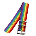 Dây đồng hồ Nato màu sắc cầu vòng độc lạ chất liệu nylon. 