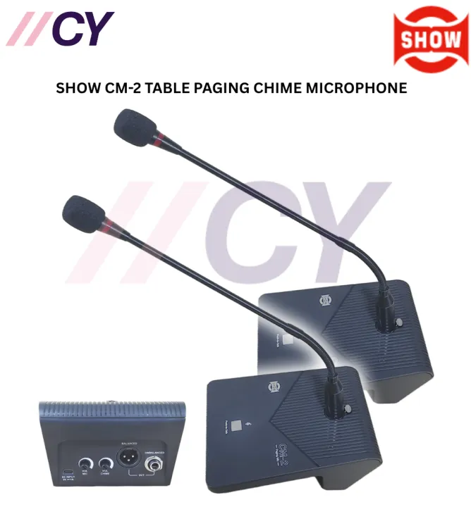 Show CM-2 Table Paging Chime Microphone