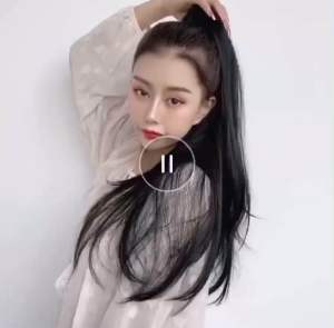 Pony tail Straight Tie Claw synthetic hair extension curl ponytail hair piece wig