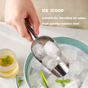 BBQ Ice Sugar Flour Ice Scoops Shovel Bar Party Home Kitchen Tool Stainless Steel Ice Scraper