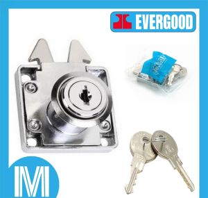 Evergood Roller Shutter Door Lock (Silver) Cabinet Lock Office Cabinet Lock Drawer Lock