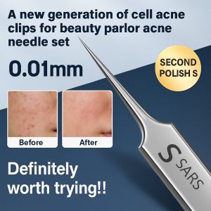 German Precision Professional Salon Stainless Steel Cell Clamp Beauty Tool Durable Easy To Clean Non-Slip Grip For Eyebrow Facial Hair Removal