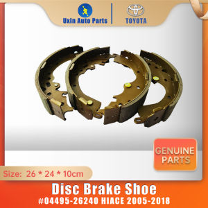 TMP 4Pcs 1Set Rear Brake Shoes 04495-26240 for 2005up H 200 Commuter Van Tunning Quantum Accessories KDH200 TRH223 Brake System Brake Pad Drum Brake Shoe Car Parking Brake Shoe kit Set Box Drum Rear Axle Brake Shoes Disc Brake Shoes 26*24*10cm