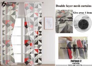 2PCS Window Door Bedroom Living Room Curtain Loopless Elegant Gorgeous Interior Home Decoration 100X185cm Kurtina Design COD