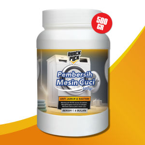 QUICKPICK PEMBERSIH KERAK MESIN CUCI [DIJAMIN AMPUH] Washing Machine Cleaner 250/500GR Top Front Loading Tabung Bukaan Atas Depan Anti Bakteri Basmi Kuman Kotoran Penghilang Noda Bandel Detergent Deterjen Not Unikleen Loxus Klinbos Wiselie