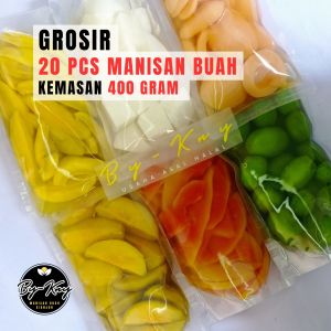 GROSIR MANISAN BUAH KEMASAN 400 GRAM 20 PCS ASINAN BUAH RESELLER