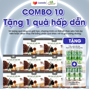 Combo 10 hộp Trà gạo lứt đậu đen túi lọc Goce  - 10x140g