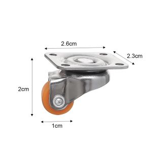 🔥2/4Pcs Furniture Swivel Castor Universal Swivel Casters Heavy Duty Furniture Wheel for HouseholdCarts Trolley Baby Bed Cabinet Table