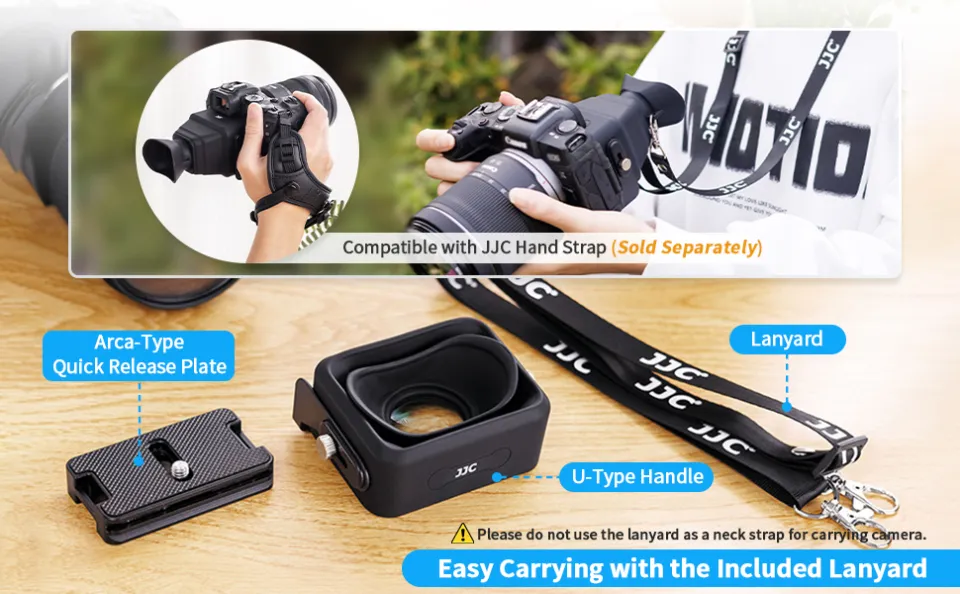 JJC Universal Camera LCD Viewfinder Eyecup 300% Magnified View for
