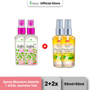 Soffell Mint Geranium Spray 2x55 ml & Antis Spray Jasmine Tea 2x55 ml