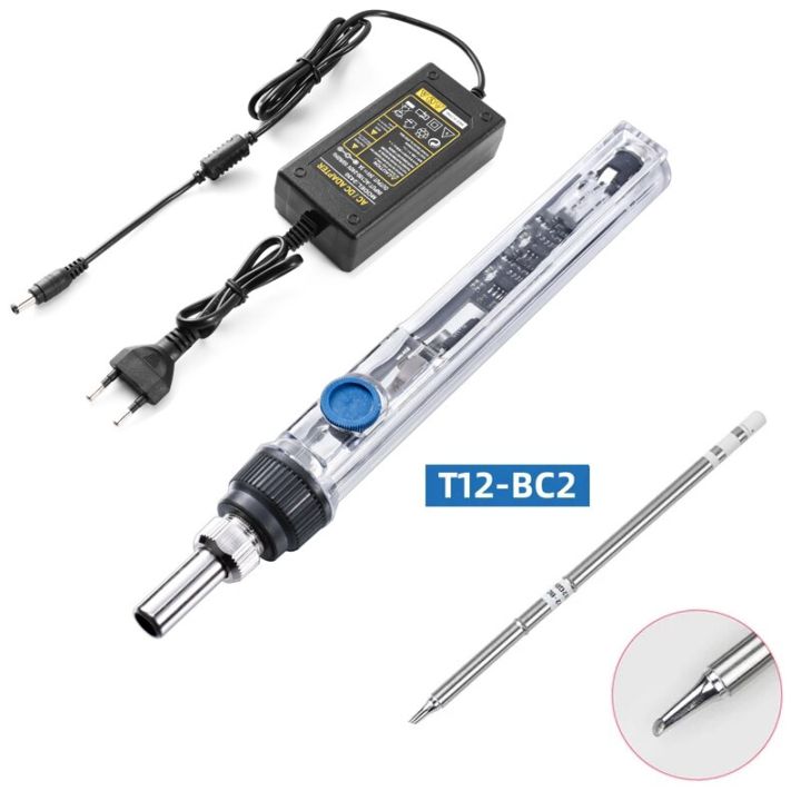 T12 K saldatore elettrico DC 12-24V 72W Temperatura regolabile Mini Digal OLED Saldatura Stazione di saldatura Strumenti Non SH72 T12 K saldatore elettrico DC 12-24V 72W Temperatura regolabile Mini Digal OLED Saldatura Stazione di saldatura Strumenti Non SH72
