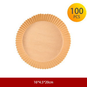กระดาษรองอบหม้อทอดไร้น้ำมัน ทรงกลม สี่เหลี่ยม ไม่ติดผิว แบบใช้แล้วทิ้ง 100 ชิ้น XPH254