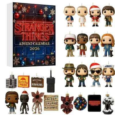 [Best Seller]Stranger Things Advent Calendar 2026 Christmas Arrival Calendar/Blind Box Gift Acrylic 2D Flat