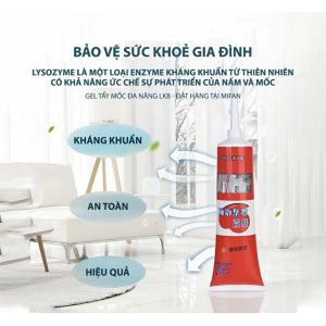 Gel nấm mốc đa năng tẩy gioăng cao su máy giặt tuýp kem vệ sinh nấm mốc hiệu quả nhanh chóng