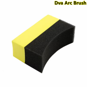 Car Care Wheel Wash Brush Foam Polishing Sponge Car Wash Curved Applicator Pad Tire Cleaning Brush