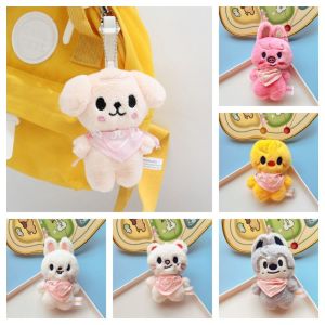LUDEAU Soft Skzoo Plush Keychain Rabbit Cute Cartoon Animals Keychain Kawaii Backpack Decor Stuffed Toy Key Ring Woman/Girls