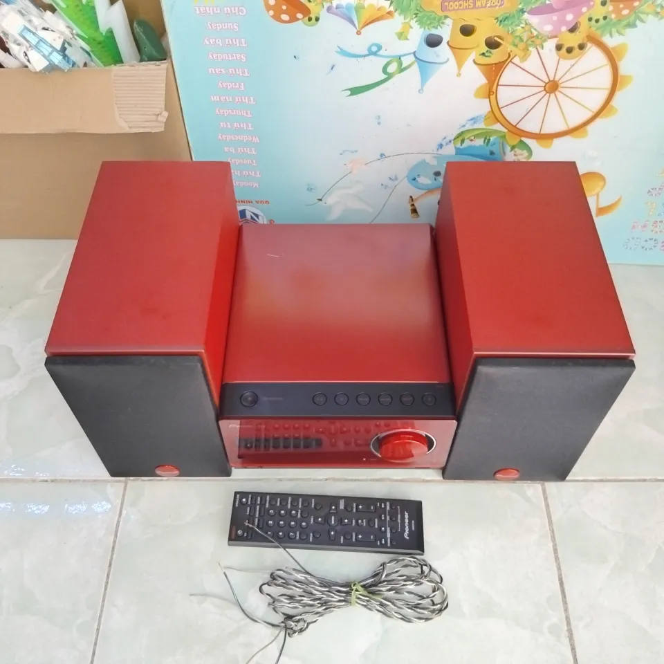 Dàn mini Pioneer X-CM32BT-R màu đỏ cực đẹp hoạt động tốt CD