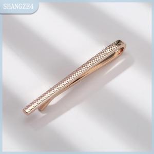 【SHANGZE4】 Light Luxury Metal Tie Clip Men Wedding Necktie Tie Clasp Clip Gentleman Ties Bar Tie Pin For Men Accessories Jewelry