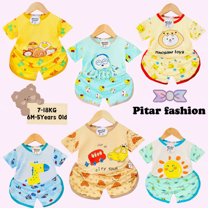 Ready Stock minky mom Local Korean Children Summer Wear T-shirt