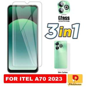 PROMO 3 inc 1 Clear Tempered Glass ITEL A70  Screen Protector