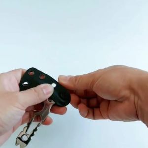 Stainless Steel Scabbard Back Clip Waist Clip Strong Load Bearing Design For Secure Attachment Camping Tool with Screw