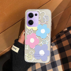 เคสโทรศัพท์สำหรับนิ่มโปร่งใสเคสโทรศัพท์ OPPO Reno13 F Reno13pro ลายดอกไม้สวยงามปลอกซิลิโคน OPPO Reno13F