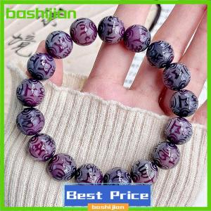 bashijian Natural Bodhi Root Bracelet With Round Beads Buddha Beads Recitation Beads Bracelets